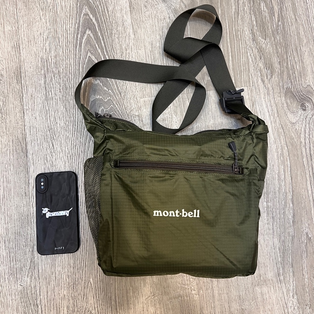 The Montbell Pocketable Light Shoulder Bag Small Olive